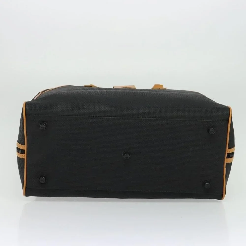 SAINT LAURENT Boston Bag PVC Leather Black Auth am8817 - Picture 6 of 16